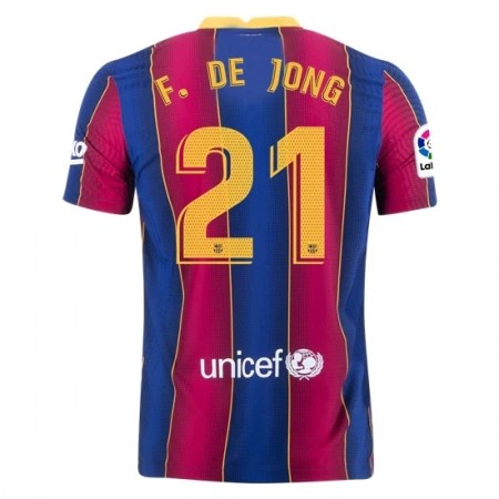 Billiga Fotbollströjor FC Barcelona Frenkie de Jong 21 Hemma tröja 2020/21 Kortärmad